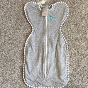 Love to Dream Grey Stretch Swaddle Sleep Sack with Front Zipper